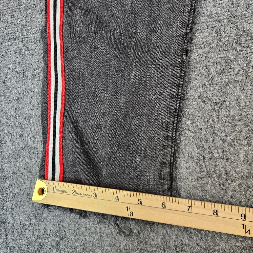 Jordan Craig Legacy Edition Distressed Side Stripe Jeans Black MensJM1933